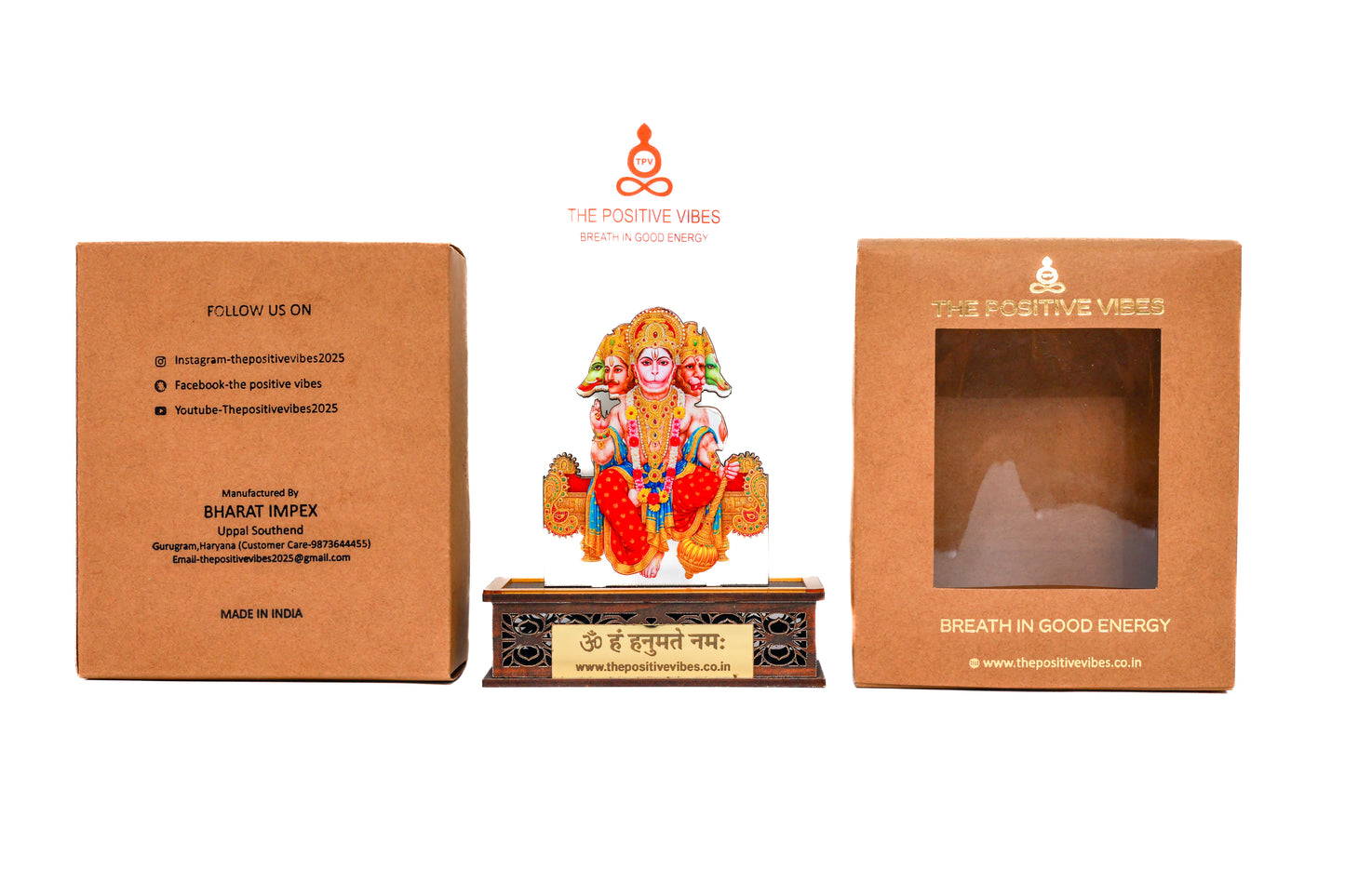 Divine Panchmukhi Hanuman Ji Idol With Dev Sugandha Aura Cleansing Fragrance