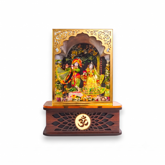 Glorious Radha Krishna Ji Idol With Amritam Sugandha Aura Cleansing Fragrance