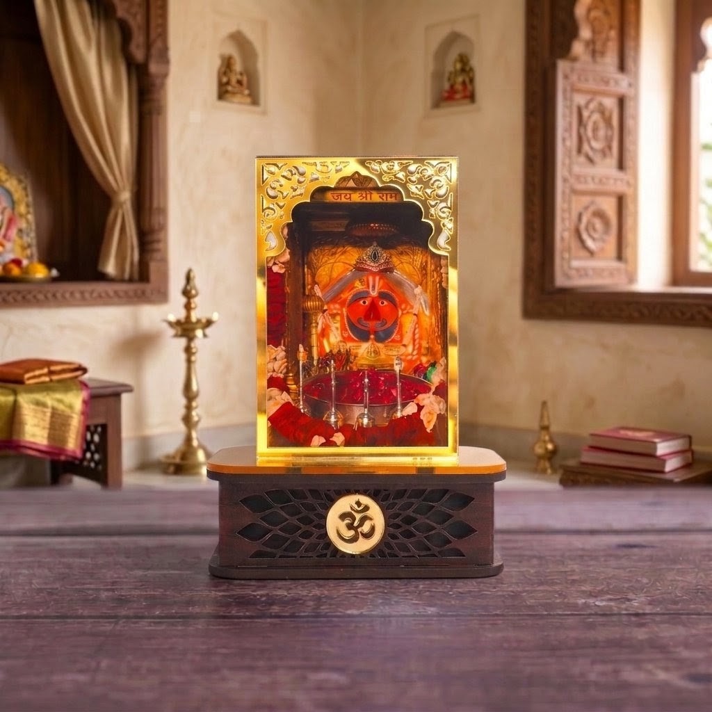 Sacred Shri Salasar Bala Ji Idol With Divyam Sugandha Aura Cleansing Fragrance