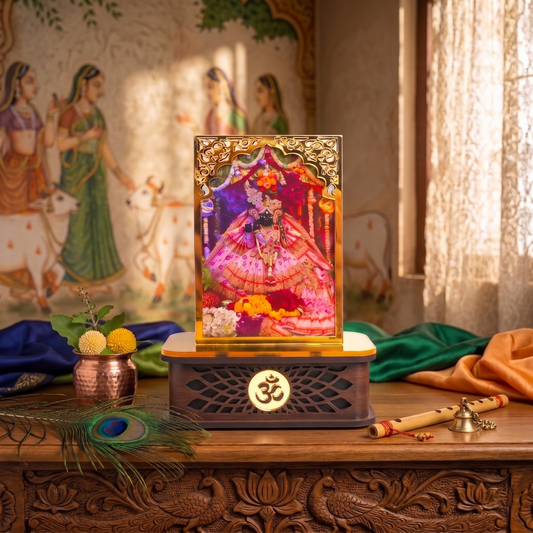 Divine Bankey Bihari Lal Ji Idol With Dev Sugandha Aura Cleansing Fragrance
