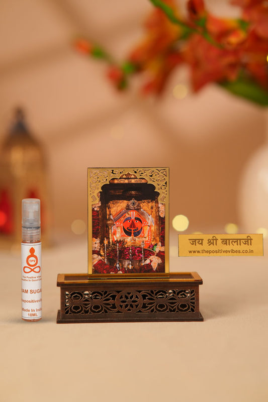 Sacred Shri Salasar Bala Ji Idol With Divyam Sugandha Aura Cleansing Fragrance