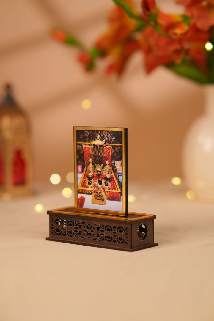 Blessed Maa Vaishno Devi Idol With Divyam Sugandha Aura Cleansing Fragrance