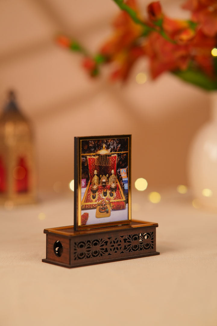 Blessed Maa Vaishno Devi Idol With Divyam Sugandha Aura Cleansing Fragrance