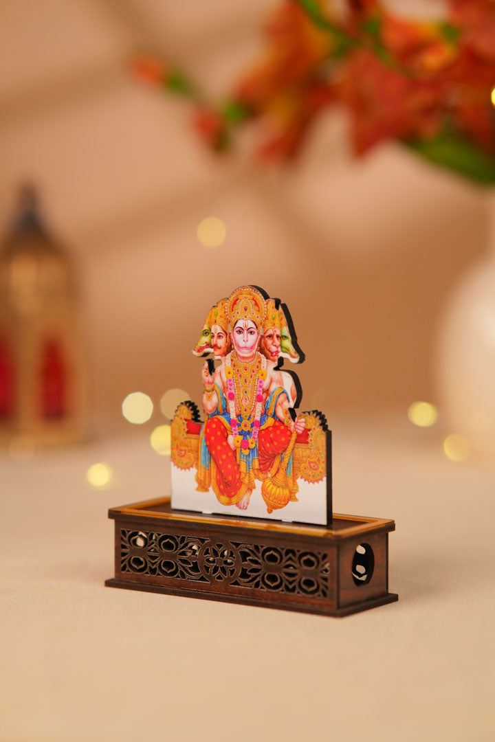 Divine Panchmukhi Hanuman Ji Idol With Dev Sugandha Aura Cleansing Fragrance