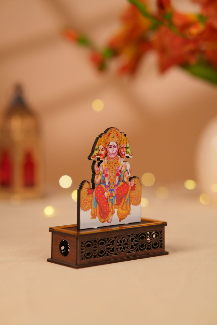Divine Panchmukhi Hanuman Ji Idol With Dev Sugandha Aura Cleansing Fragrance