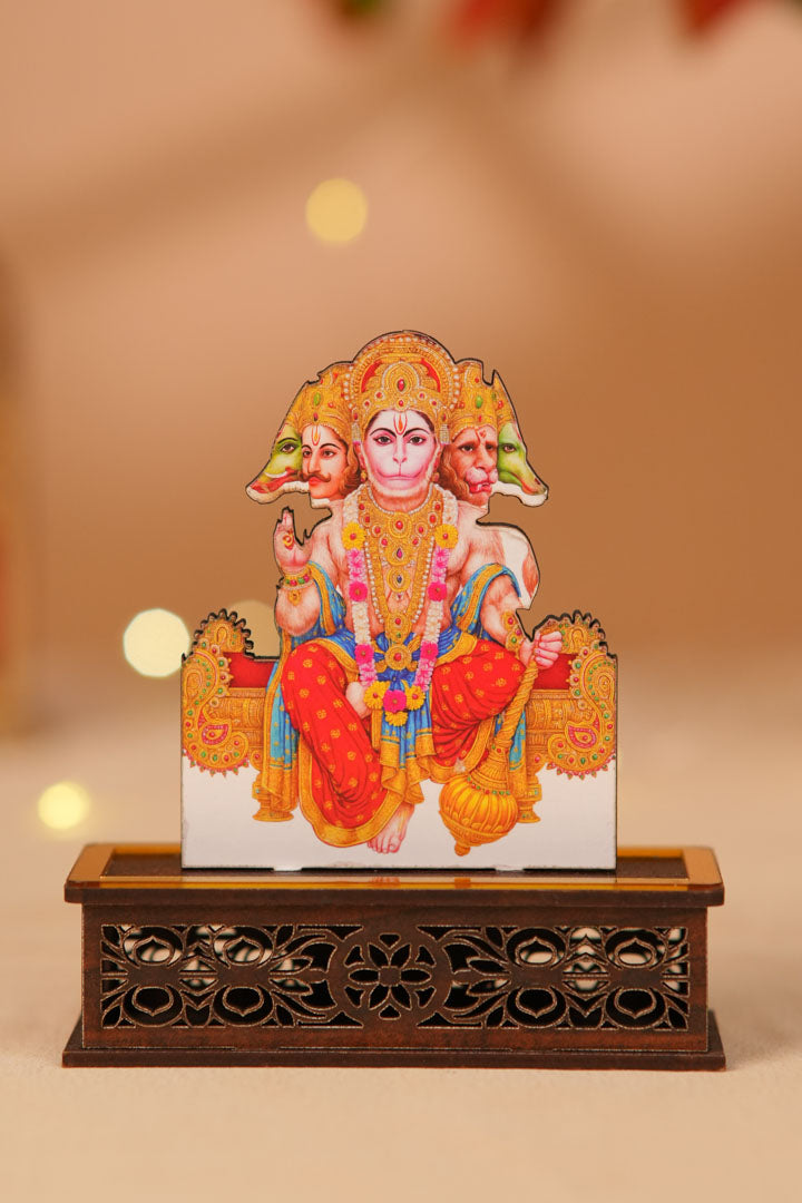 Divine Panchmukhi Hanuman Ji Idol With Dev Sugandha Aura Cleansing Fragrance