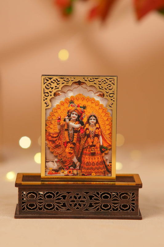 Glorious Radha Krishna Ji Idol With Amritam Sugandha Aura Cleansing Fragrance