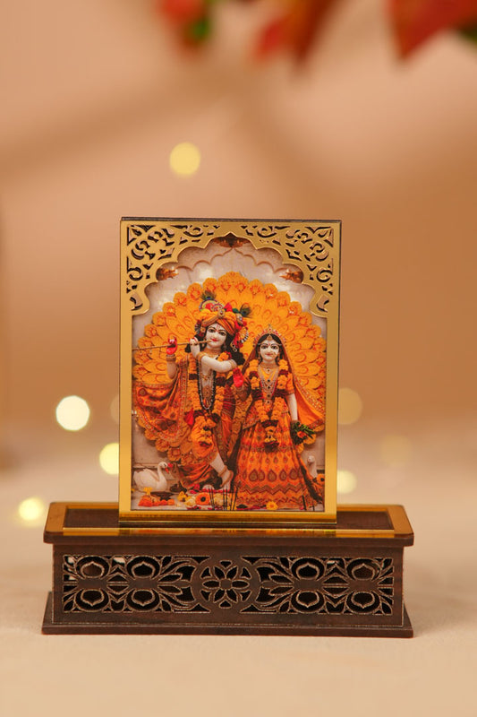 Glorious Radha Krishna Ji Idol With Amritam Sugandha Aura Cleansing Fragrance