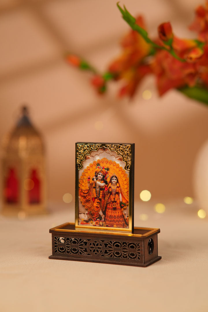Glorious Radha Krishna Ji Idol With Amritam Sugandha Aura Cleansing Fragrance