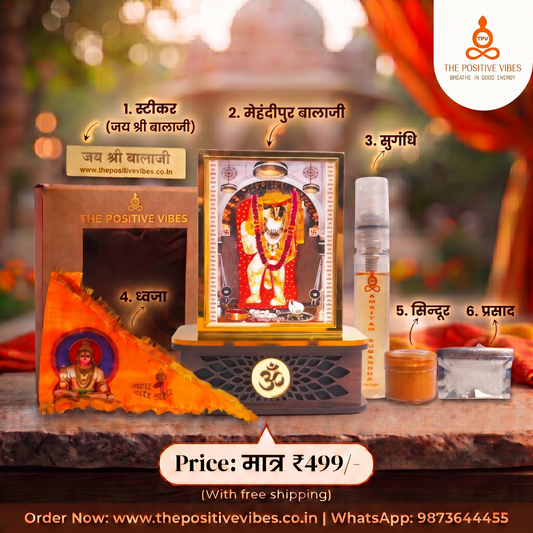 Sacred Shri Mehandipur Bala Ji Idol With Dev Sugandha Aura Cleansing Fragrance