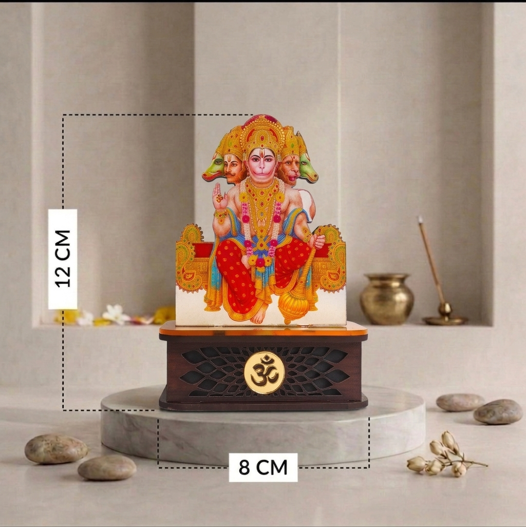 Divine Panchmukhi Hanuman Ji Idol With Dev Sugandha Aura Cleansing Fragrance